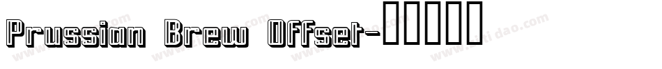 Prussian Brew Offset字体转换